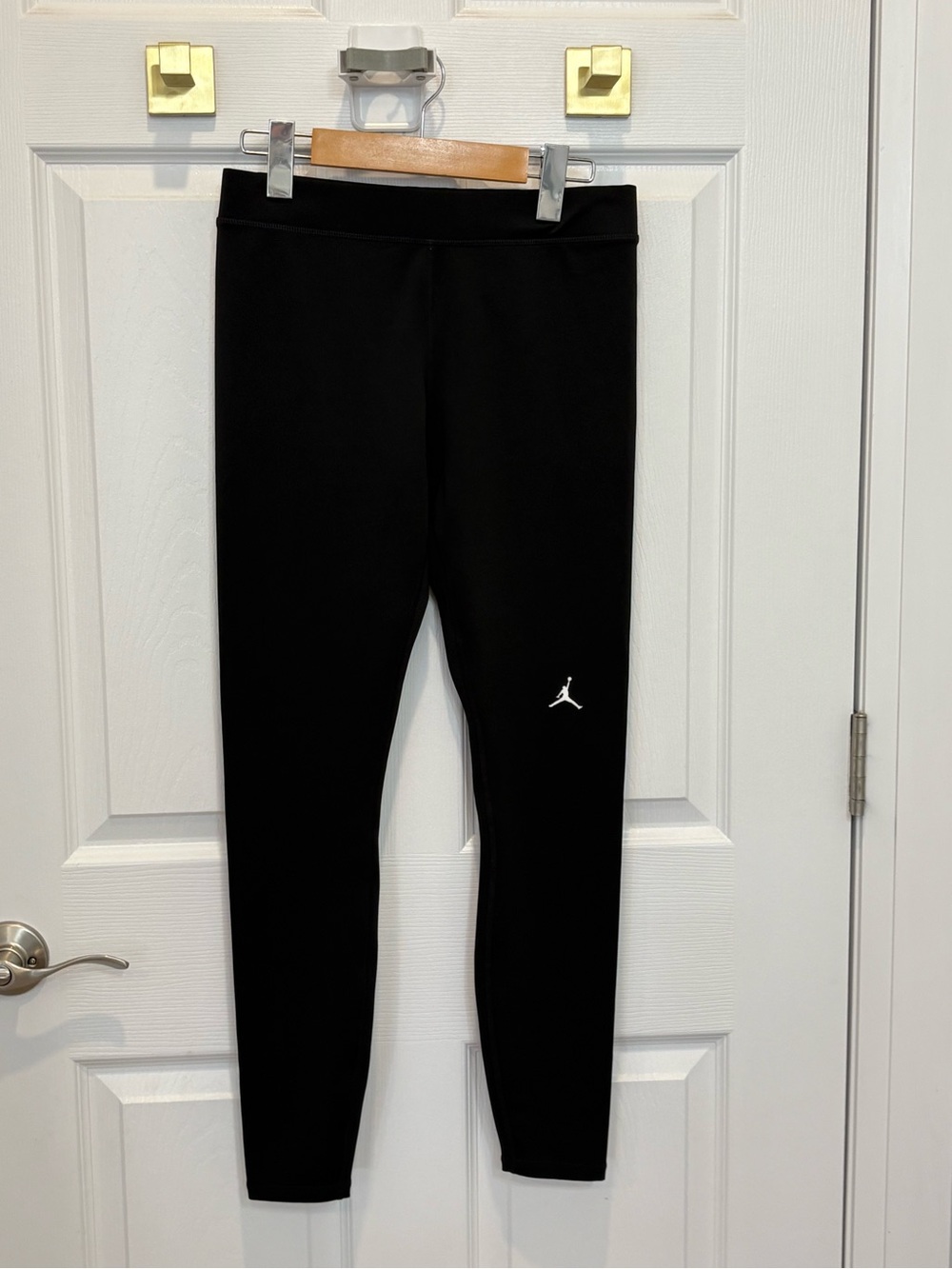 Nike Black Performance Leggings with White Logo #1508
